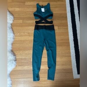 Le Ore Corso Top and Leggings | Matching Set Both New With Tags